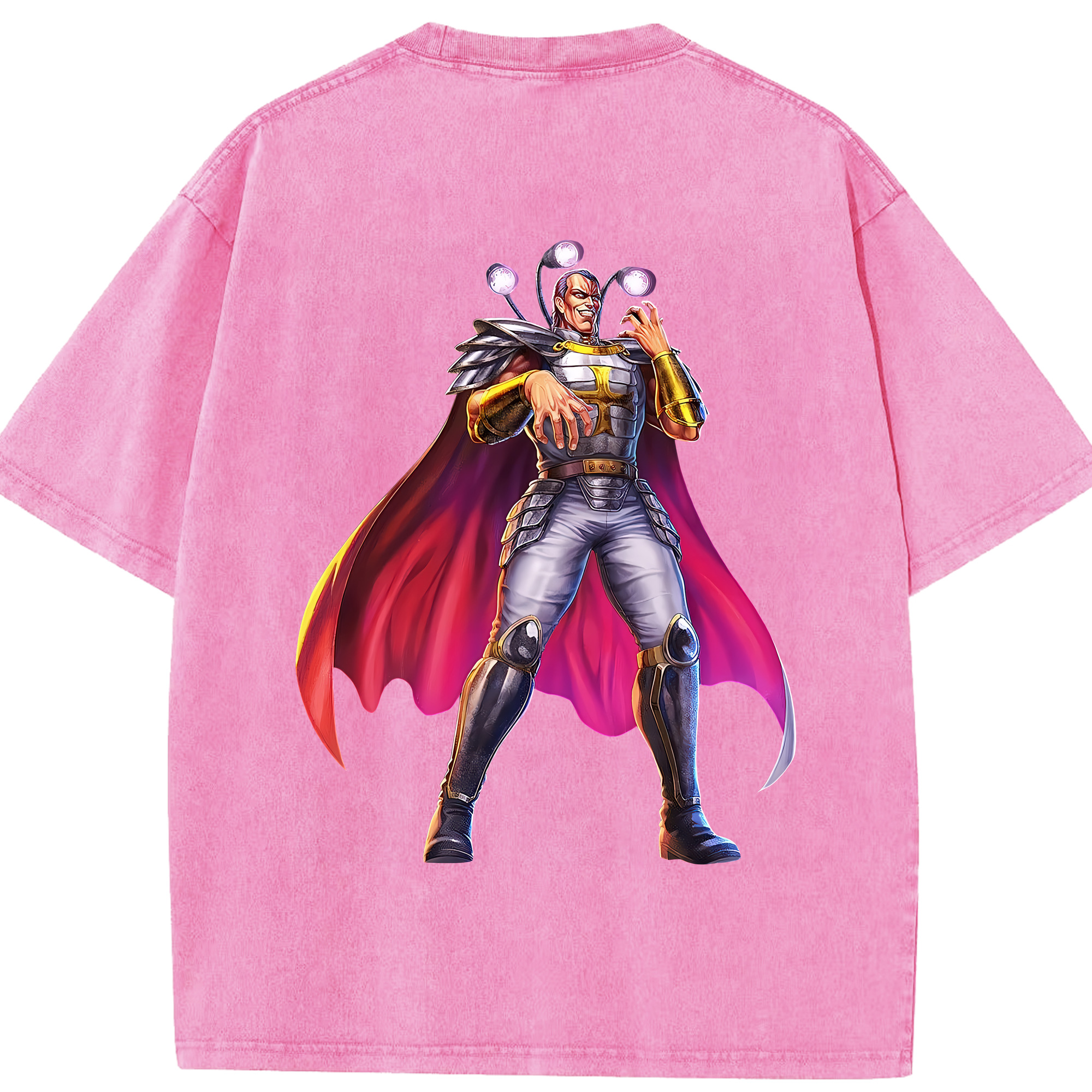 （画像用） 北斗の拳 Fist of the North Star 綿100% ヴィンテージ風 半袖Tシャツ（背面プリント）